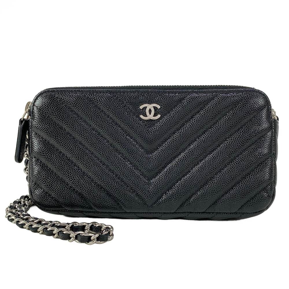 Chanel V Stitch (Chevron) Other Style Wallet A82527